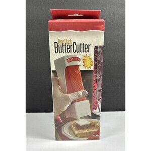 Original RED One-Click Butter Cutter - Butter Pat Dispenser Slice & Store